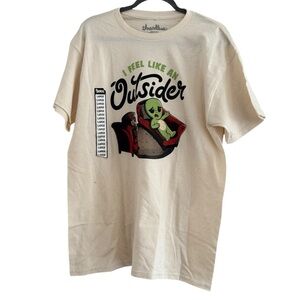 Threadless x Edu Ely "I Feel Like An Outsider" Graphic Tee Size Large